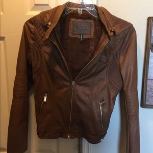 Girls Leather-like Coat